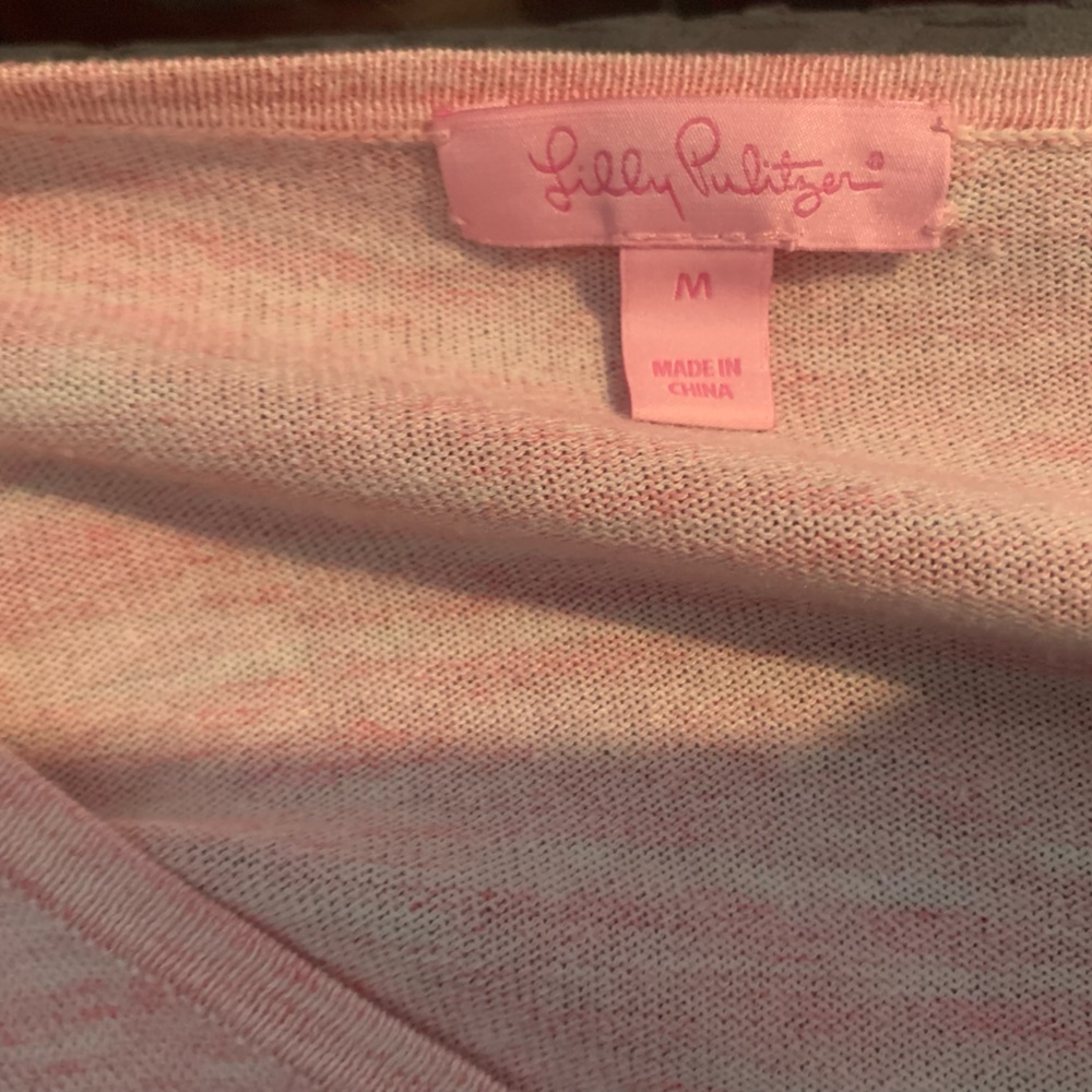 Lilly Pulitzer Light Pink Ruffle Sleeve Long Sleeve Top - Picture 8 of 8